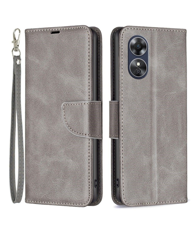 Housse Oppo A17 Simili Cuir à Lanière Series-4