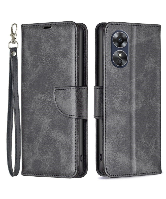 Housse Oppo A17 Simili Cuir à Lanière Series-4