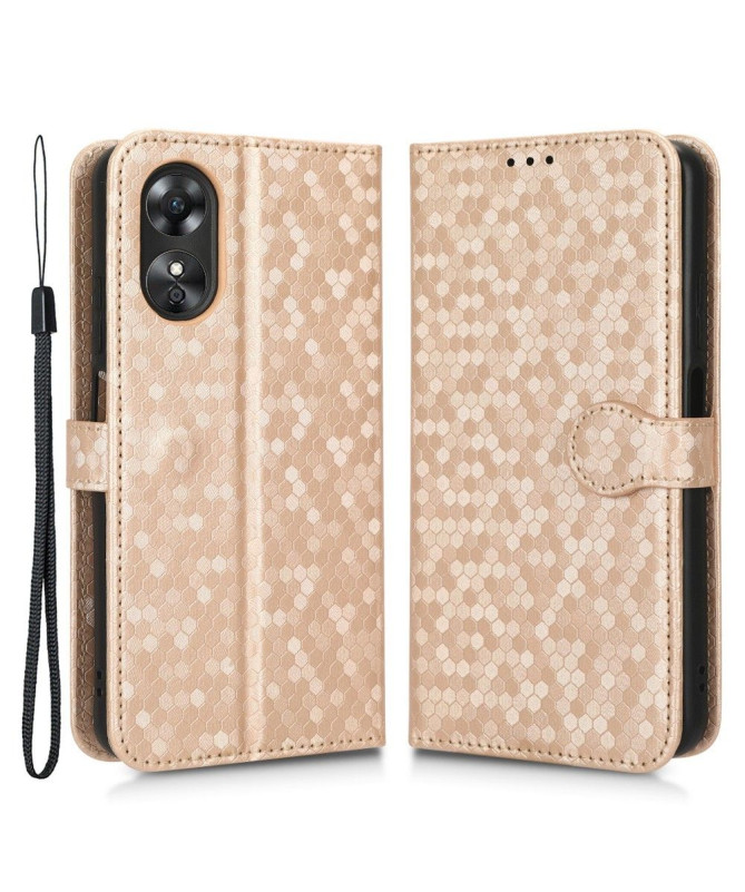 Housse Oppo A17 Design Nid d'Abeille