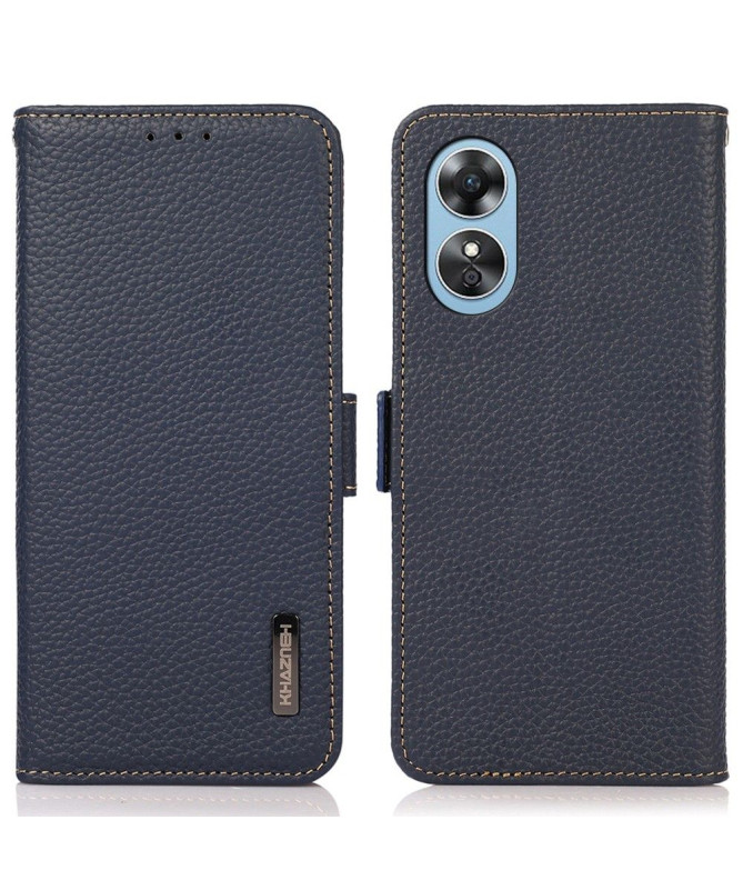 Housse Oppo A17 KHAZNEH cuir grainé first