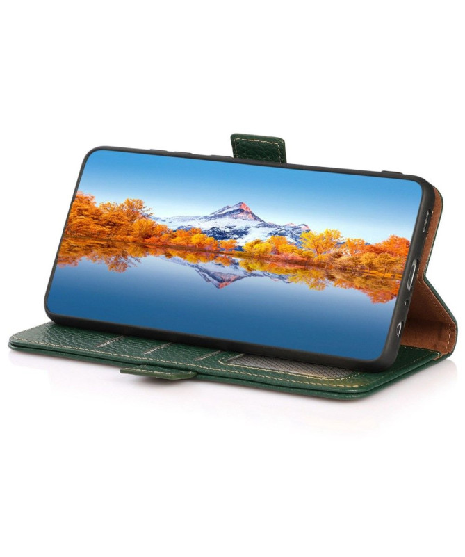 Housse Oppo A17 KHAZNEH cuir grainé first