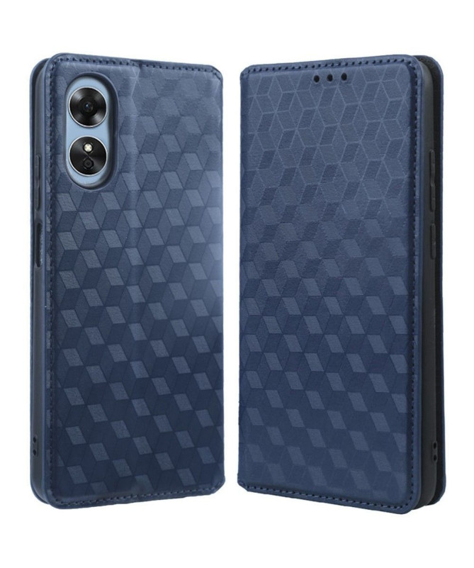 Housse Oppo A17 flip cover design géométrie