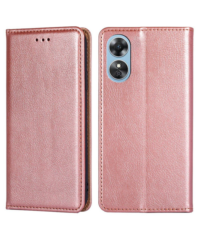 Flip cover Oppo A17 PURE simili cuir