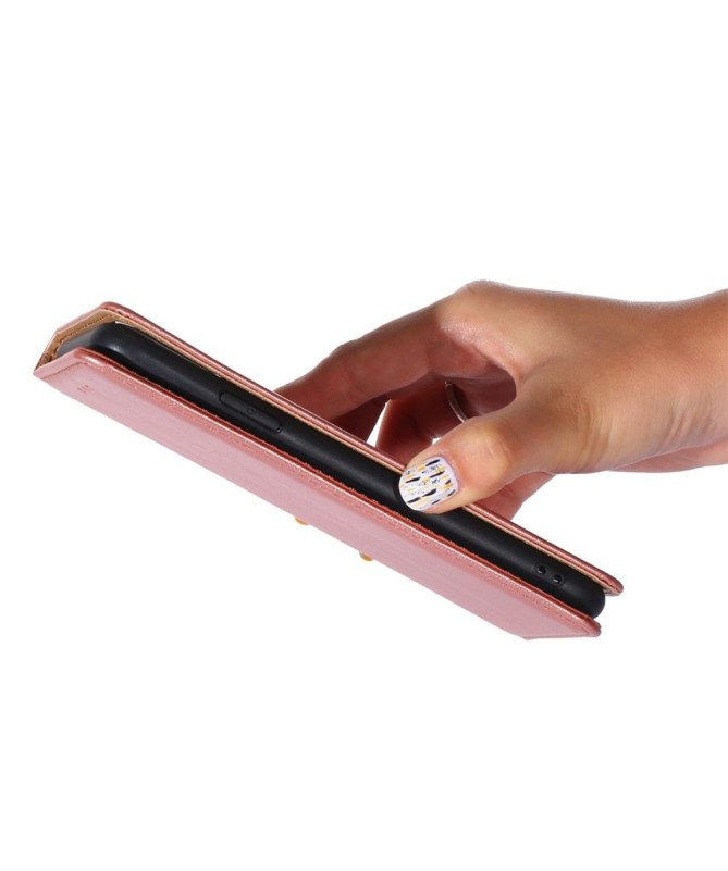 Flip cover Oppo A17 PURE simili cuir