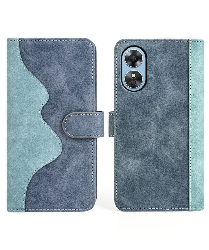 Housse Oppo A17 Stand Folio Bicolore