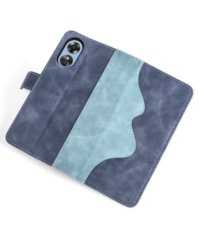 Housse Oppo A17 Stand Folio Bicolore
