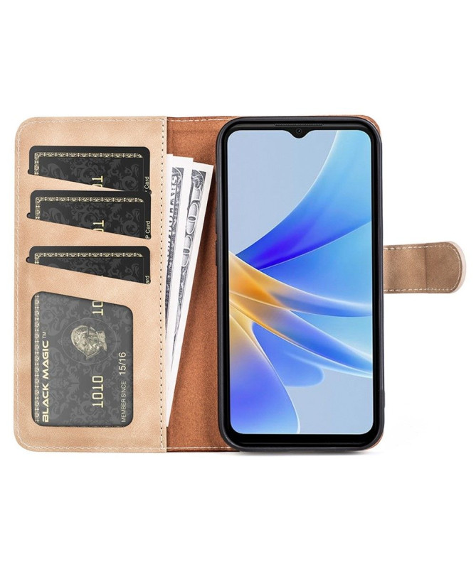 Housse Oppo A17 Stand Folio Bicolore