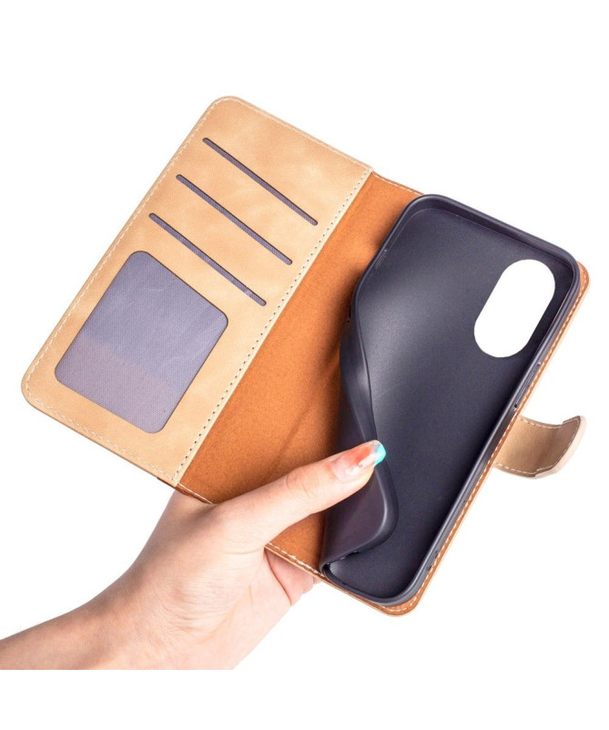 Housse Oppo A17 Stand Folio Bicolore