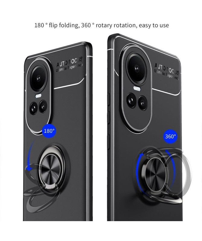 Coque Oppo Reno 10 / 10 Pro silicone avec support rotatif