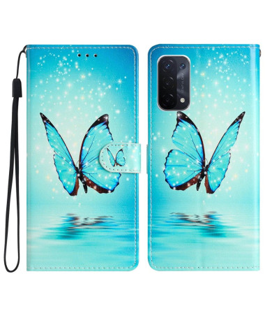 Housse Oppo A74 5G / A54 5G Trois Papillons