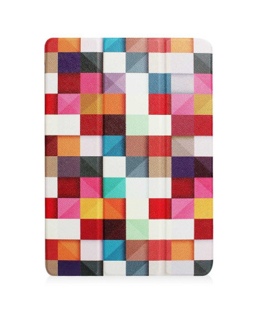 Housse iPad 9.7 2017 / 2018 Smart Cover - Carreaux Colorés