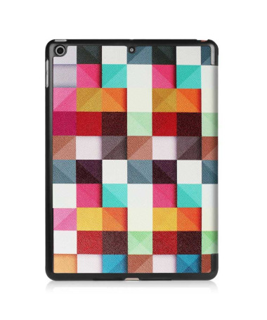 Housse iPad 9.7 2017 / 2018 Smart Cover - Carreaux Colorés