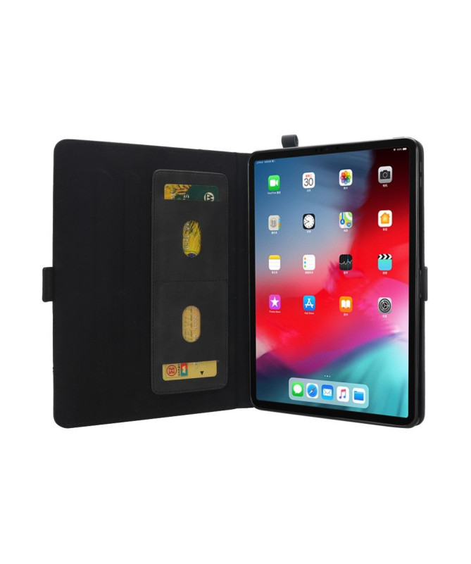 Housse iPad Pro 12.9 2018 Effet cuir support porte-cartes