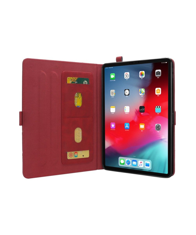 Housse iPad Pro 12.9 2018 Effet cuir support porte-cartes
