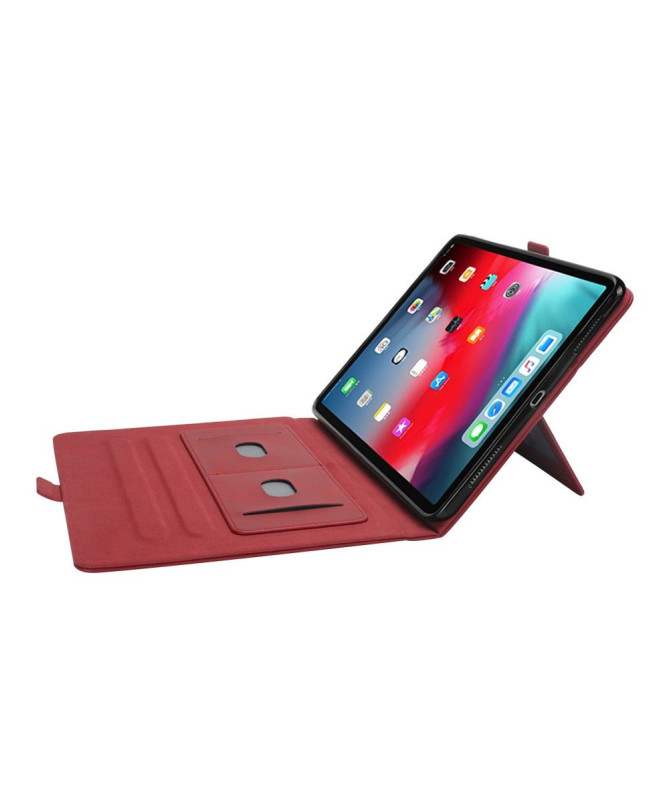 Housse iPad Pro 12.9 2018 Effet cuir support porte-cartes