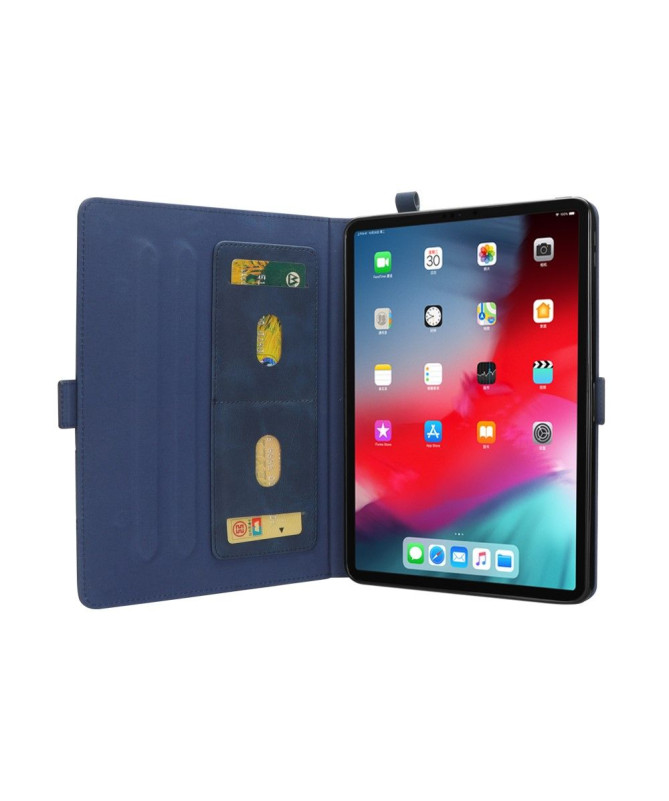 Housse iPad Pro 12.9 2018 Effet cuir support porte-cartes