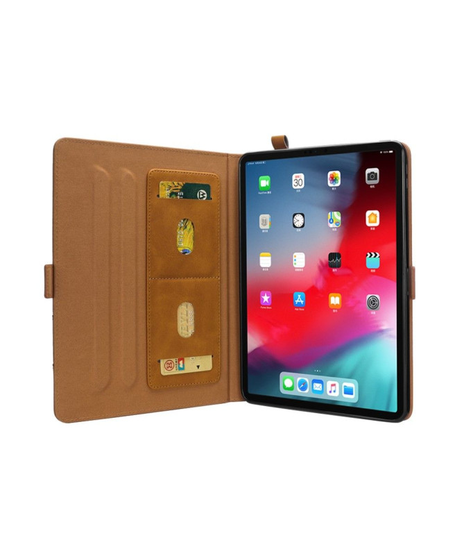 Housse iPad Pro 12.9 2018 Effet cuir support porte-cartes