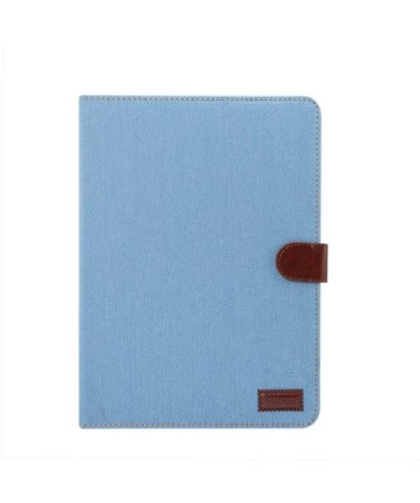 Housse iPad Pro 12.9 2018 Oxford effet tissu - Bleu clair