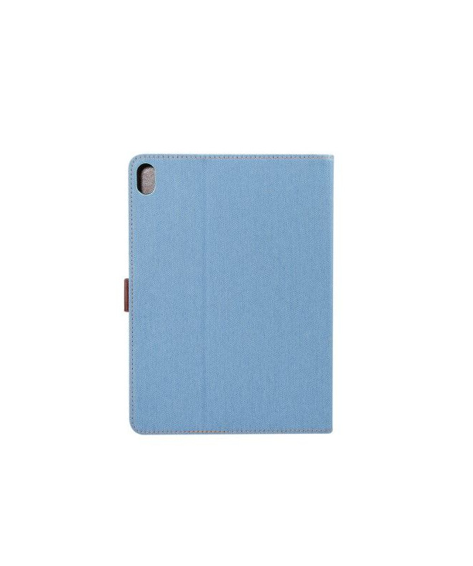 Housse iPad Pro 12.9 2018 Oxford effet tissu - Bleu clair