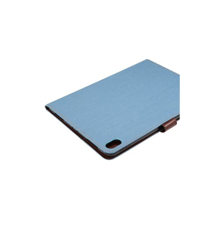 Housse iPad Pro 12.9 2018 Oxford effet tissu - Bleu clair