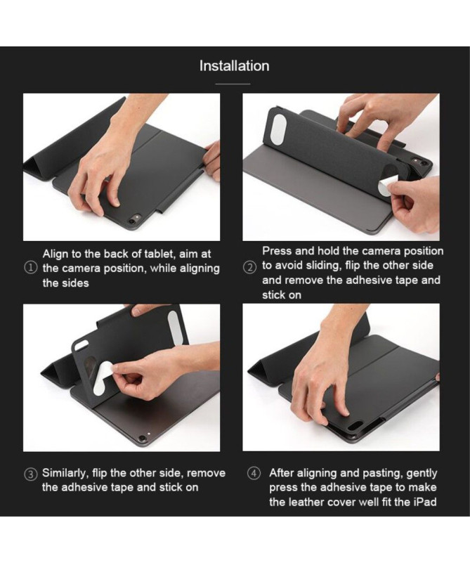 iPad Pro 12.9 2018 - Étui Veena Serie avec rabat intelligent