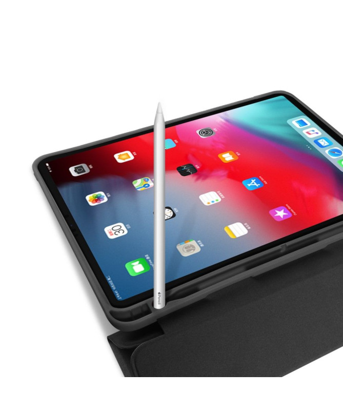 iPad Pro 12.9 2018 - Étui premium effet toile & Pen Slot