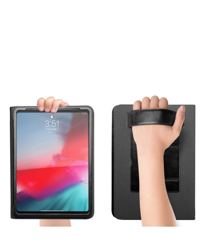 iPad Pro 11 - Etui fait main en cuir véritable avec support intégré