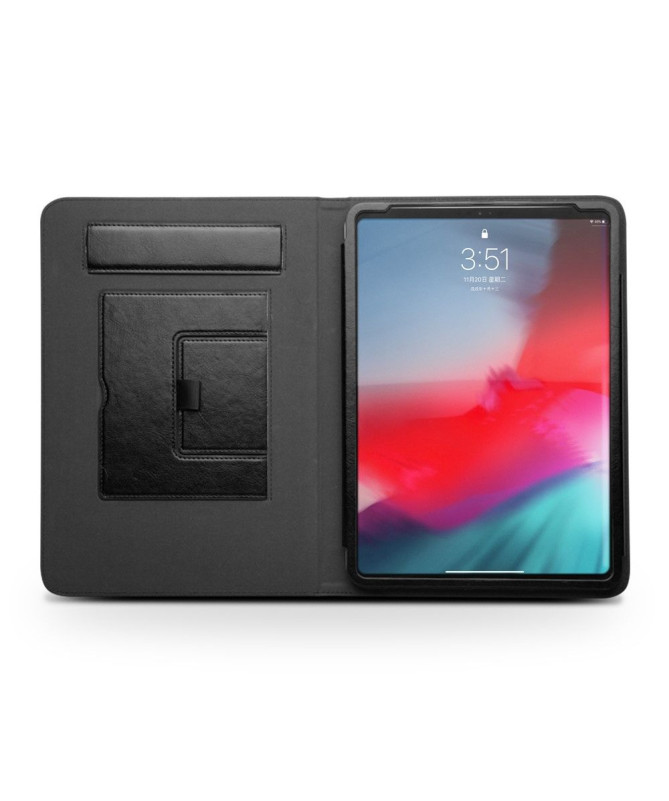 iPad Pro 11 - Etui fait main en cuir véritable avec support intégré