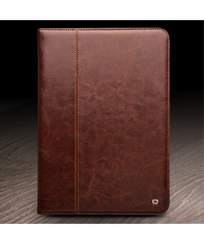 iPad Pro 11 - Etui fait main en cuir véritable avec support intégré