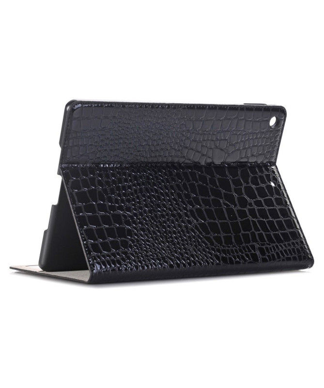 Housse iPad 10.2 effet croco simili cuir