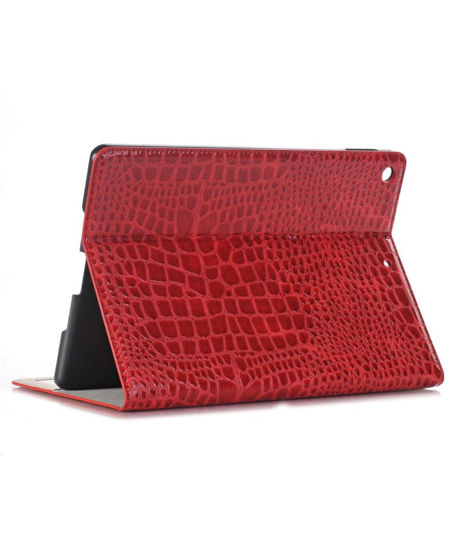 Housse iPad 10.2 effet croco simili cuir