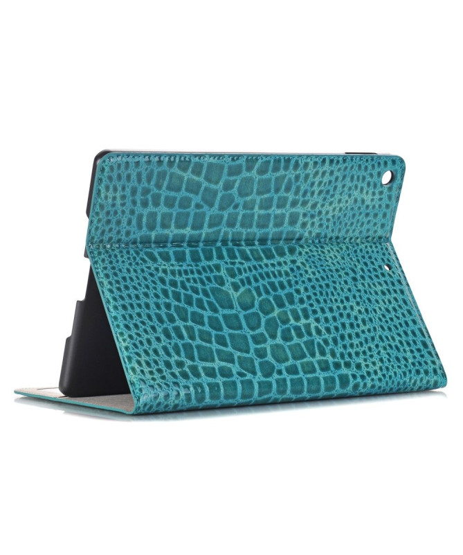 Housse iPad 10.2 effet croco simili cuir