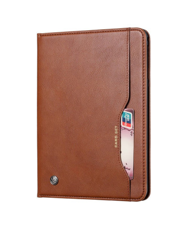 Housse iPad 10.2 (2019) avec porte cartes effet cuir