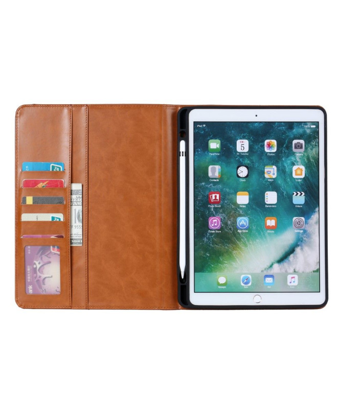 Housse iPad 10.2 (2019) avec porte cartes effet cuir