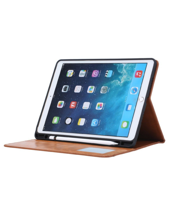 Housse iPad 10.2 (2019) avec porte cartes effet cuir