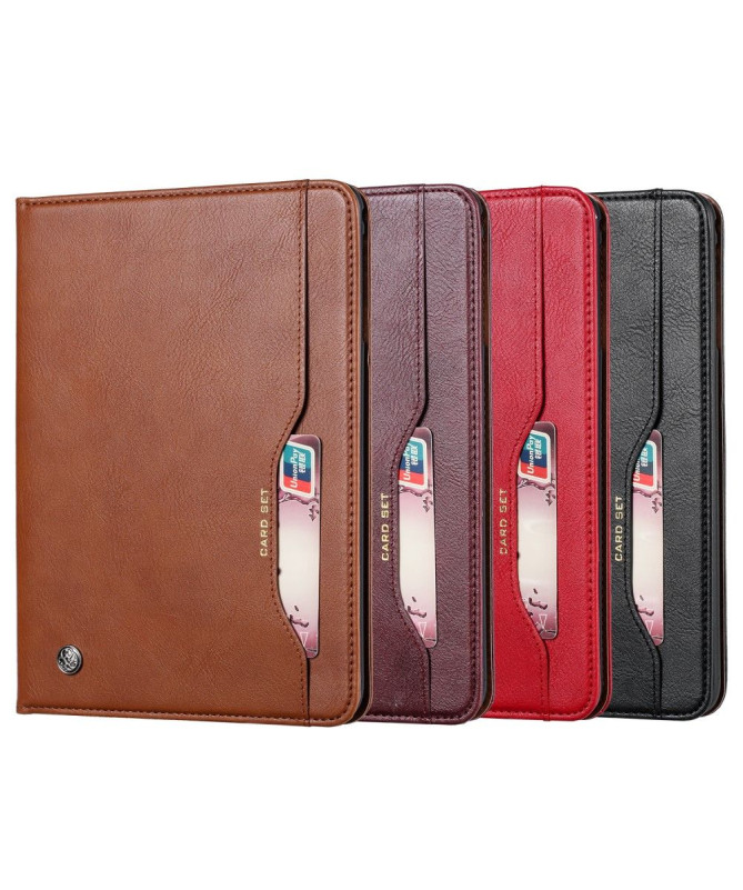 Housse iPad 10.2 (2019) avec porte cartes effet cuir