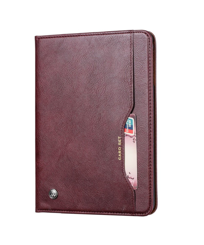 Housse iPad 10.2 (2019) avec porte cartes effet cuir