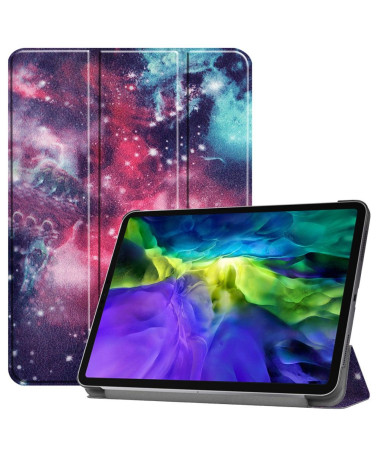 Housse iPad Pro 11 (2020) avec rabat intelligent motif galaxie