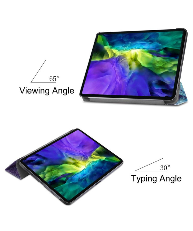 Housse iPad Pro 11 (2020) avec rabat intelligent motif galaxie