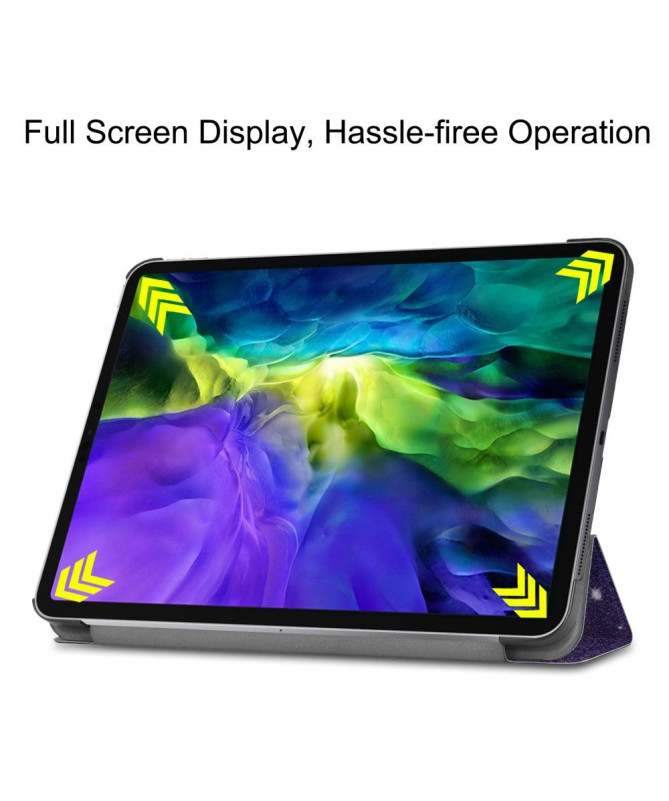 Housse iPad Pro 11 (2020) avec rabat intelligent motif galaxie