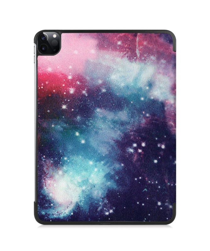 Housse iPad Pro 11 (2020) avec rabat intelligent motif galaxie