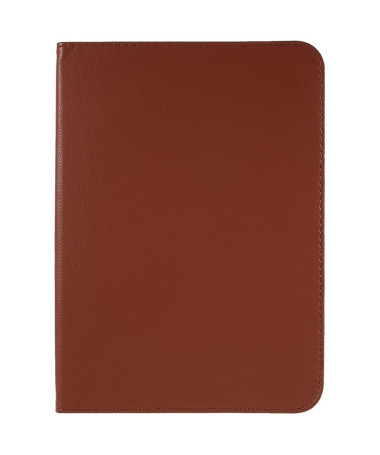 iPad 10 (2022) - coque rabat simili cuir support rotatif 360 degrés Marron - photo 82