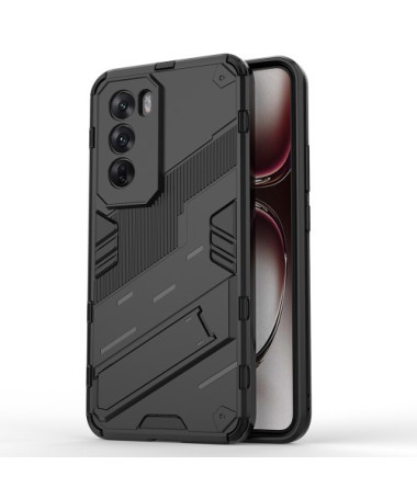 Coque Oppo Reno 12 Pro 5G Hybride avec Support - Noir