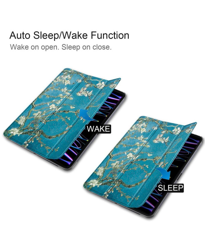 Housse iPad Pro 11 (2024) Intelligente Amandier en Fleurs