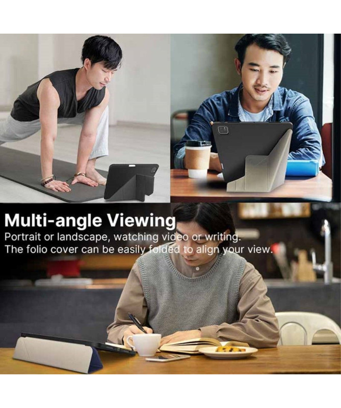 Étui iPad Pro 13 (2025) / 13 (2024) Origami Stand avec Porte-Crayon