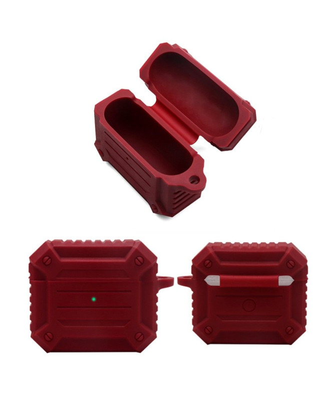 Coque AirPods 3 en silicone renforcé avec mousqueton