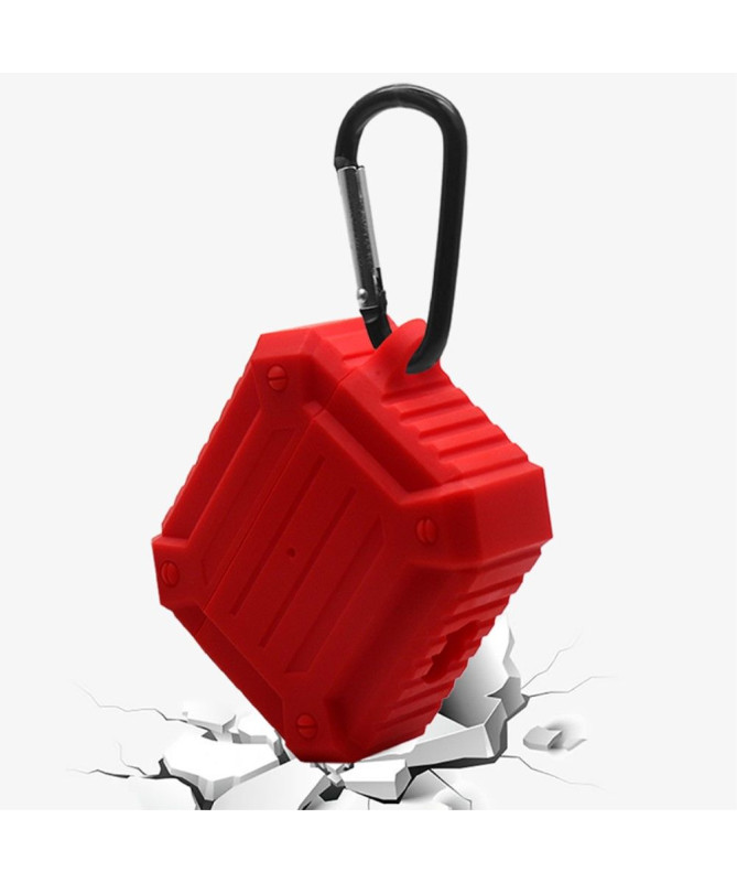 Coque AirPods 3 en silicone renforcé avec mousqueton