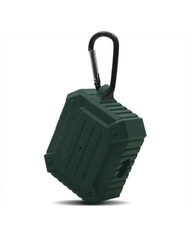 Coque AirPods 3 en silicone renforcé avec mousqueton