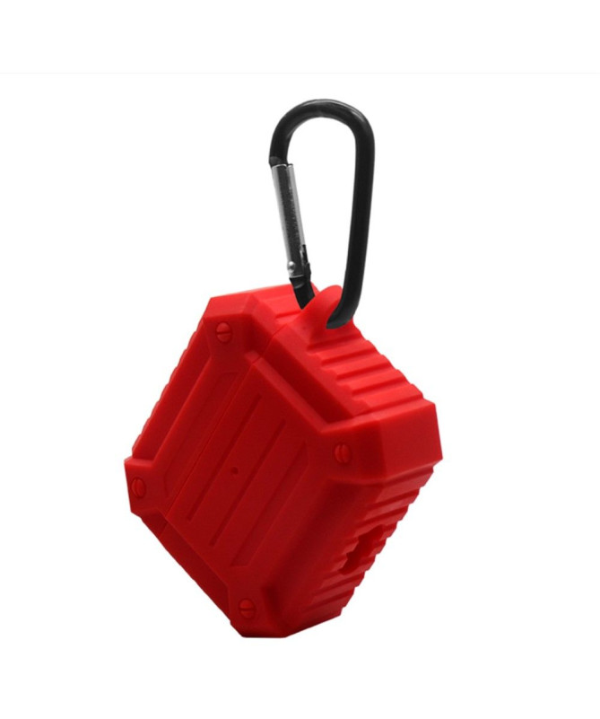 Coque AirPods 3 en silicone renforcé avec mousqueton