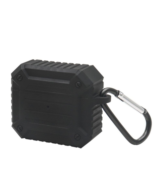 Coque AirPods 3 en silicone renforcé avec mousqueton